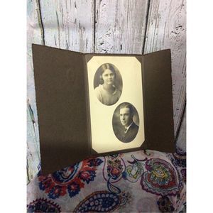 Antique Cabinet Photo Handsome Couple Early 1900 Era